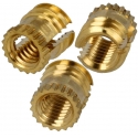 Insertos Roscados Latón 1046 para Plástico y MDF