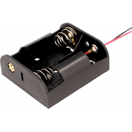 Portapilas baterías 2 x R14 cables