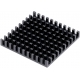 Disipador Térmico de puas Anodizado Negro 40x40x6mm