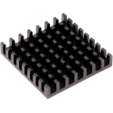 Disipador Térmico de puas Anodizado Negro 31x31mm
