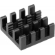 Disipador Térmico de puas Anodizado Negro 14x14x6mm