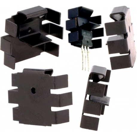 Disipador Térmico Aluminio en U 20.5x25x7mm﻿