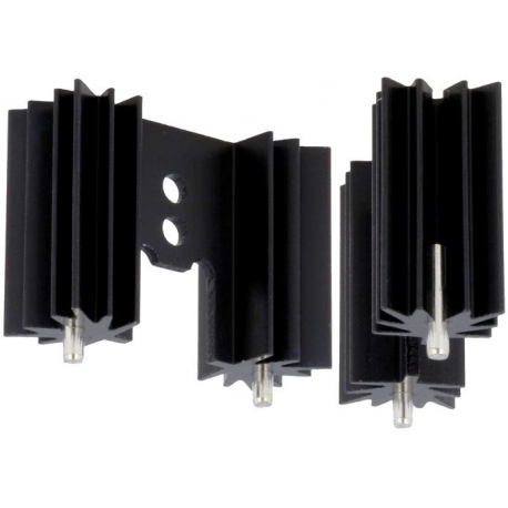 Disipador Térmico Aluminio Extruido en U 35x12.5x25mm