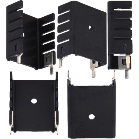 Disipador Térmico Aluminio en U 30x25.4x12.7mm﻿