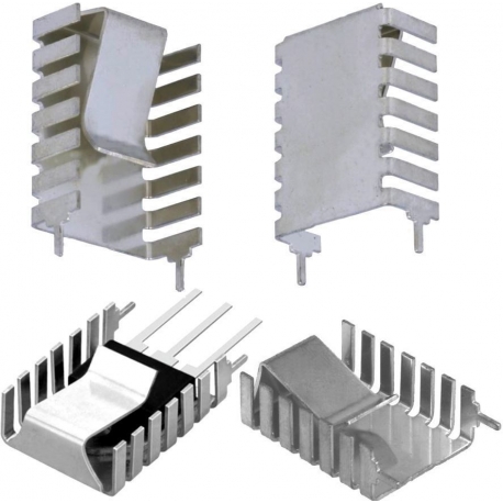 Disipador Térmico Aluminio Extrusionado en U U32x20x9mm﻿