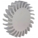 Radiador Disipador térmico redondo de aletas 105mm