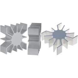 Radiador Disipador térmico de aletas de 51.50mm