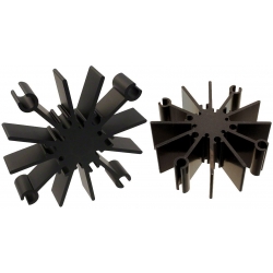 Disipadores térmicos redondos 69.8mm Aluminio Estrella