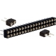 Tira doble de Pin hembra torneado 2.54mm Recto Bajo