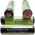 Baterías Panasonic de Litio NCR18650B de 3.400mAh 3.6v