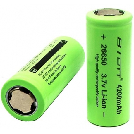 Bateria 26650 3.7v 4.200mA Brett
