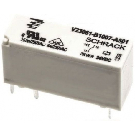 Rele Mini TE SCHRACK V23061 SPDT 24v