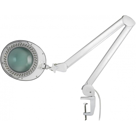 Lupa de sobremesa, brazo articulado 90cm con 80 Led 220v