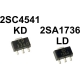 Transistor 2SA1736 y 2SC4541 NPN, PNP SOT-89