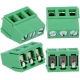 Borna 3Pin 15mm verde