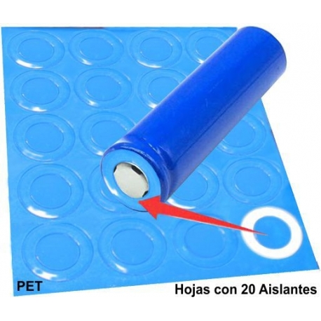 Aislantes de PET Azul 17-10 para Baterías