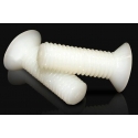 Tornillos de Nylon Blanco M6 Din963
