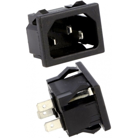 Base Enchufe de Luz IEC-60320 Macho KS202