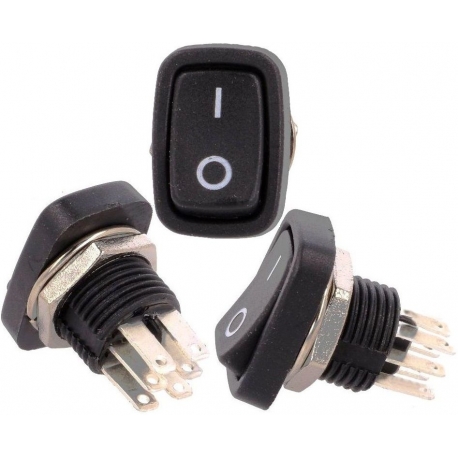 Mini Interruptor basculante (Rocker) 2 posiciones con Serigrafía