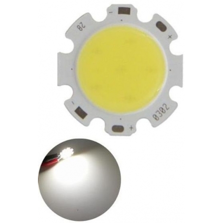 Led COB 28mm de 5w. Blanco frío