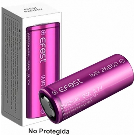 Baterías de Litio 26650 3.7v 3.500mA Efest 32A