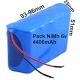 Pack Batería NI-MH Recargable AA 6v.4400mAh