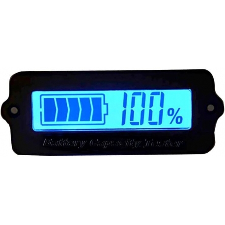 Indicador de capacidad de baterías de litio Voltímetro Azul