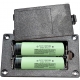 Portapilas baterías 2x18650 Empotrable Paralelo