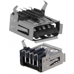Conector USB-A Hembra SMD 4 pin