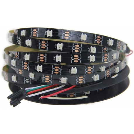 Tiras de Led WS2812B Pixel Led 30 led Negro