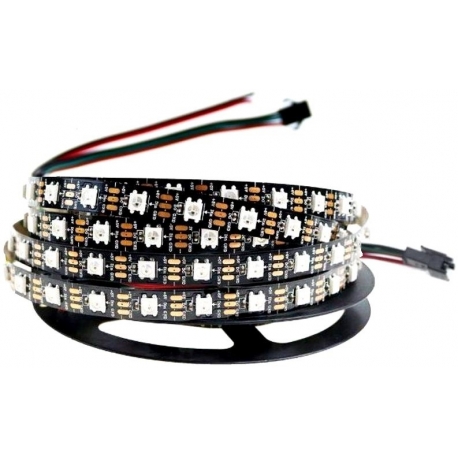 Tiras de Led WS2812B Pixel Led 60 led Negro
