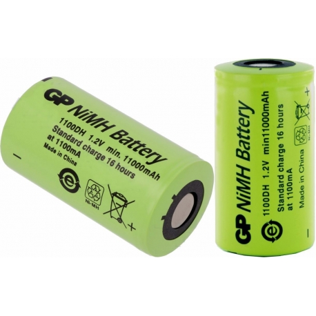 Batería NI-MH Recargable D-R20 1.2v. 11.000mA GP
