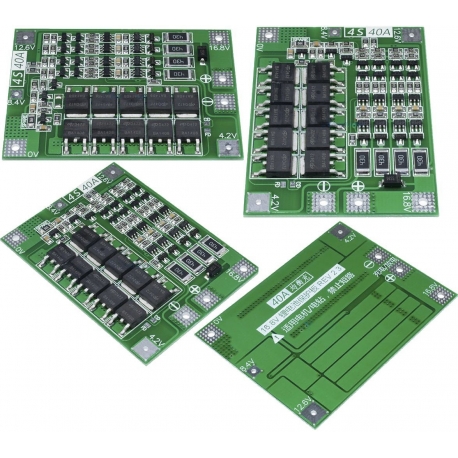 PCM 4S para Baterías de Litio 14.8v. 40A. V2.3-4S