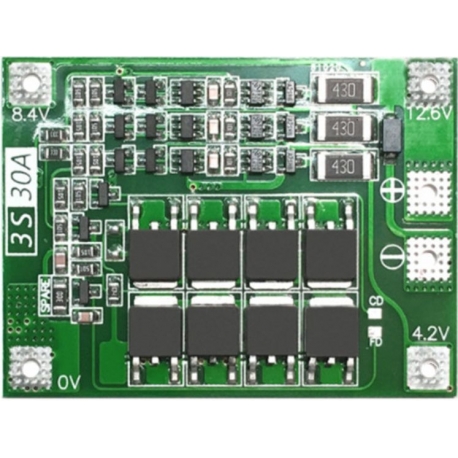 PCM 3S para Baterías de Litio 11.1v.30A. V2.3