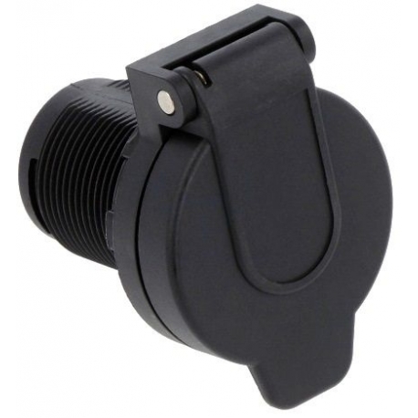 Base Conector Mechero Hembra con Tapa 12v
