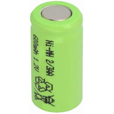 Batería NI-MH Recargable 1.2v. 2/3AA 600mA