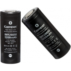 Batería 26650 3.7v 5.200mA KeepPower Recargable