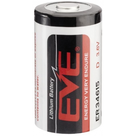 Pila Litio EVE ER34615 Tipo D, 3.6V