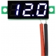 Mini Voltimetros Led 0-30v 2 Cables 22x10mm