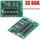 PCM 3S para Baterías de Litio 11.1-12.6v. 60A Equilibrado
