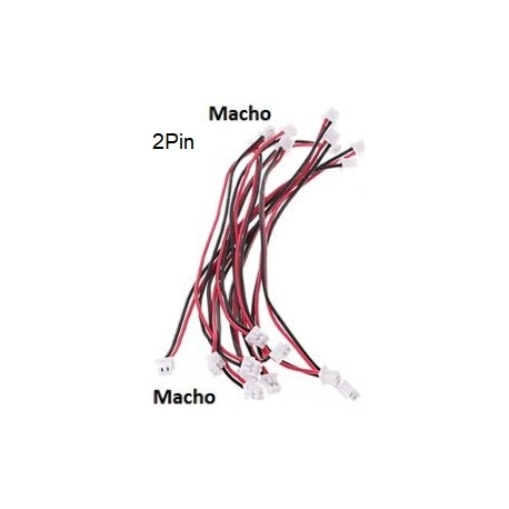 Conector JST XHP 2.5mm Macho-Macho 2pin