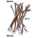 Conector JST XHP 2.5mm Macho-Macho 6pin