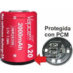 Baterías de Litio 26350 3.7v 2000mA Vapcell