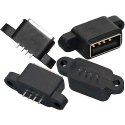 Conector USB 2.0 Hembra de panel
