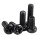 Micro Tornillos M1.4 Negro cabeza philips