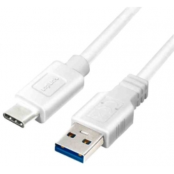Cable Alargador USB-A USB tipo C Macho-Macho Blanco