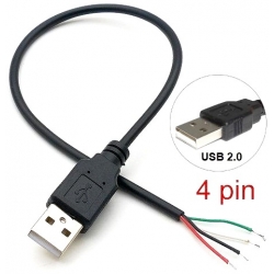 Adaptadores USB 2.0 Machos con Cable 4 hilos