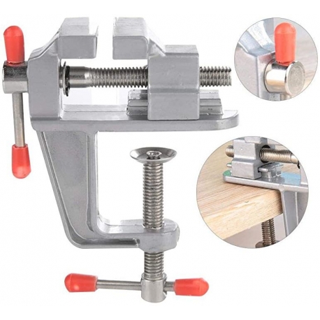 Mini tornillo de banco de aluminio