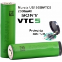 Bateria Litio Sony-Murata 18650 VTC5 2600mAh, 35A