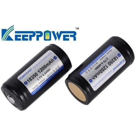 Baterias Litio 18350 3.7v 1200mA Keep Power